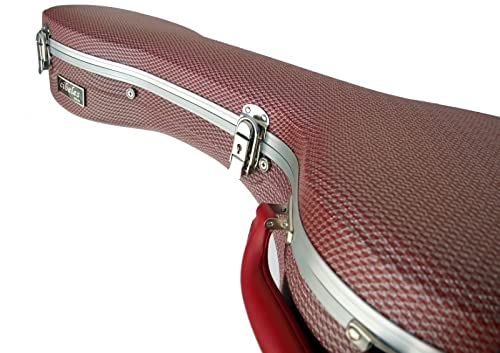 Cibeles, ABS-Koffer für klassische Gitarren Rot kleine Karos