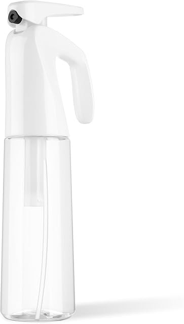 300ml Handheld Water Spray Bottle, Continuous Fine Mist Empty Spray Bottle, Misting Spray Bottle Fine Mist Sprayer for Curly Hair Plants Cleaning Barber Face Hairdressing Ironing