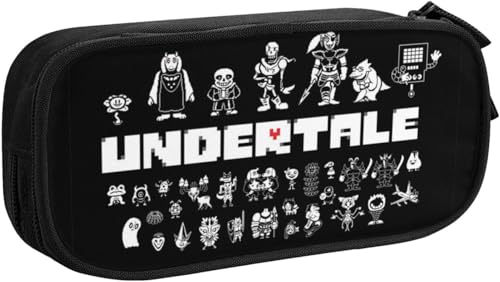 アンダーテール ペンケース 大容量 筆箱 多機能 おしゃれ ペンポーチ 男の子 女の子 子供 シンプル ツール 高校生 大学生 社会人用 中小学生 文具バッグ