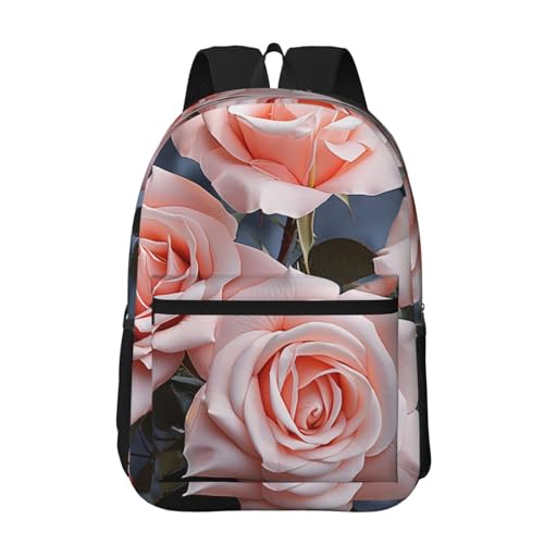 Sac à dos ordinateur 15,6 pouces léger rose contre la fatigue du voyage