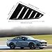 KEWISAUTO Side Window Louver for Mustang 2024 2025, GT Lambo Style Rear Quarter Windshield Sun Shade Cover Side Window Scoop Louvers for Ford Mustang 2024 2025 Accessories (Glossy Black)