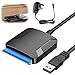 Produktbild Leikurvo USB 3.0 auf SATA Adapter, USB 3.0 auf SATA III Festplattenadapter mit 12 V/2 A Netzadapter für 2,5 Zoll / 3,5 Zoll HDD/SSD Festplatte