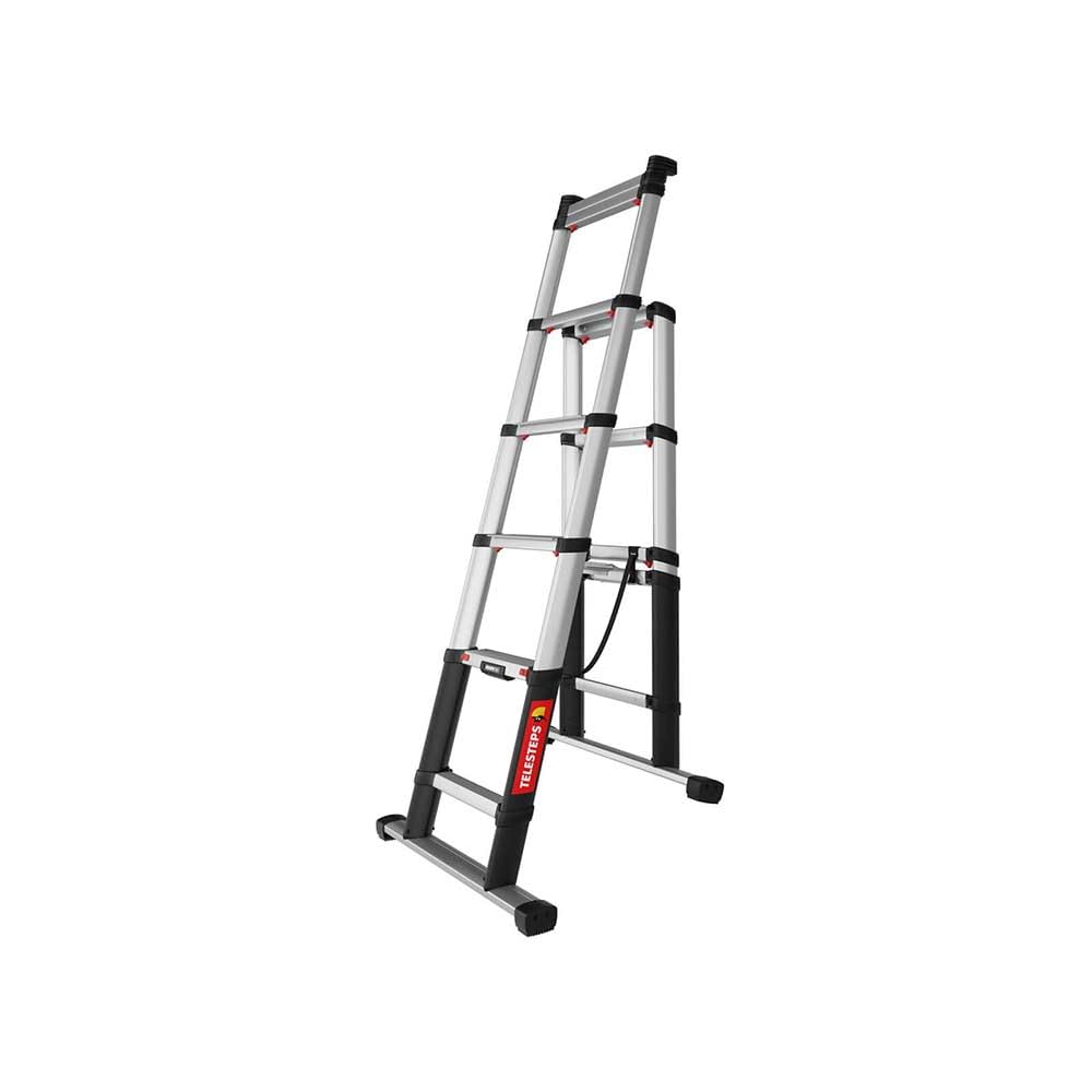 Teleskopleiter 2,3m mit 3-in-1 Funktion von TELESTEPS I Made in Sweden I Combi Line I Multifunktions-Bockleiter mit patentierten Premium Design I Anti-Rutschprofil I EN 131 I 7423-681