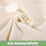 2 Stück Wäschesack, 50 x 70cm Baumwollsäckchen Stoffsäckchen Geschenkverpackung Wäschebeutel Reise Baumwollbeutel mit Kordelzug (Beige)