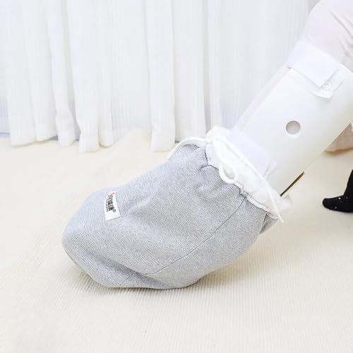 WEEOATAR 簡易ギプスシューズ 暖かい石膏の靴下カバー ギブス用靴下 足先防寒対策 ギプスの上から履けるめちゃのび靴下 ギプス保護用シューズ (1枚)