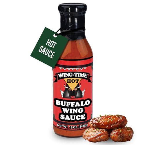 Wing Time, Sauce Buffalo Wing Hot, 13 Ounce (Pack of 1)