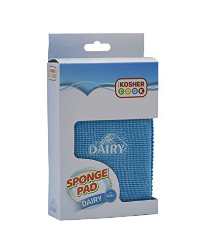 Image of Dairy Blue Dishwashing Sponges - Heavy Duty Scouring Pad, Non Scratch Scrubber - Durable and Soft - Color Coded Home and Kitchen Accessories by The Kosher Cook