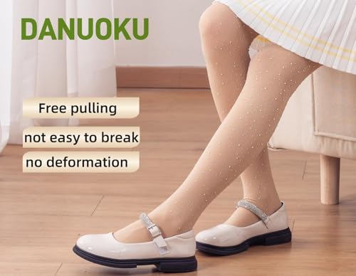 Girls Stockings 2 Pack Kids Rhinestone Stockings Glitter Tights girls Dance Tights For 6-12 Years4