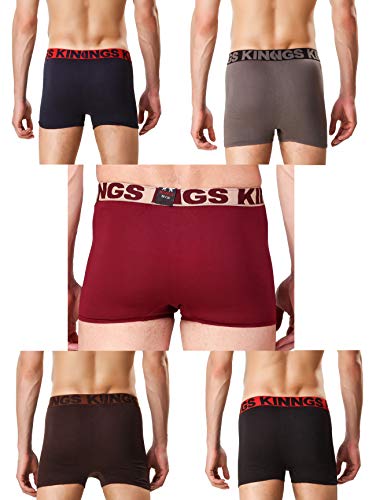 Image of HAP Men's Multicolor Boxer Brief | Drawer | Trunk | Innerwear | Pack of 5