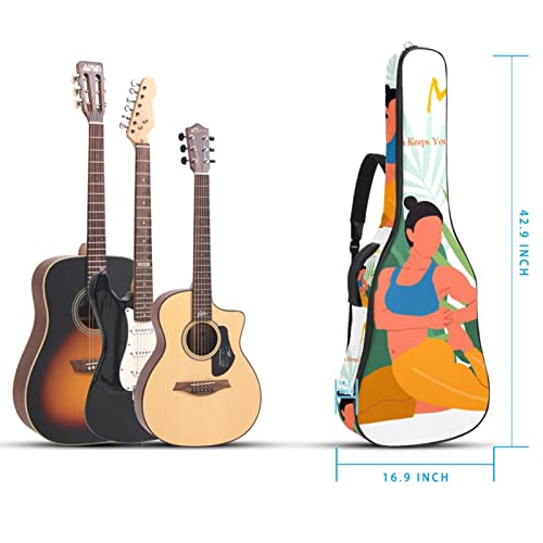 Housse de protection rembourrée pour guitare acoustique classique Motif à pois, Multicolore 04, 42.9×16.9×4.7 in… - Les Beatles, Paul McCartney, John Lennon, RIngo Starr, George Harrison Housse de protection rembourrée pour guitare acoustique classique Motif à pois, Multicolore 04, 42.9x16.9x4.7 in… – Image 6
