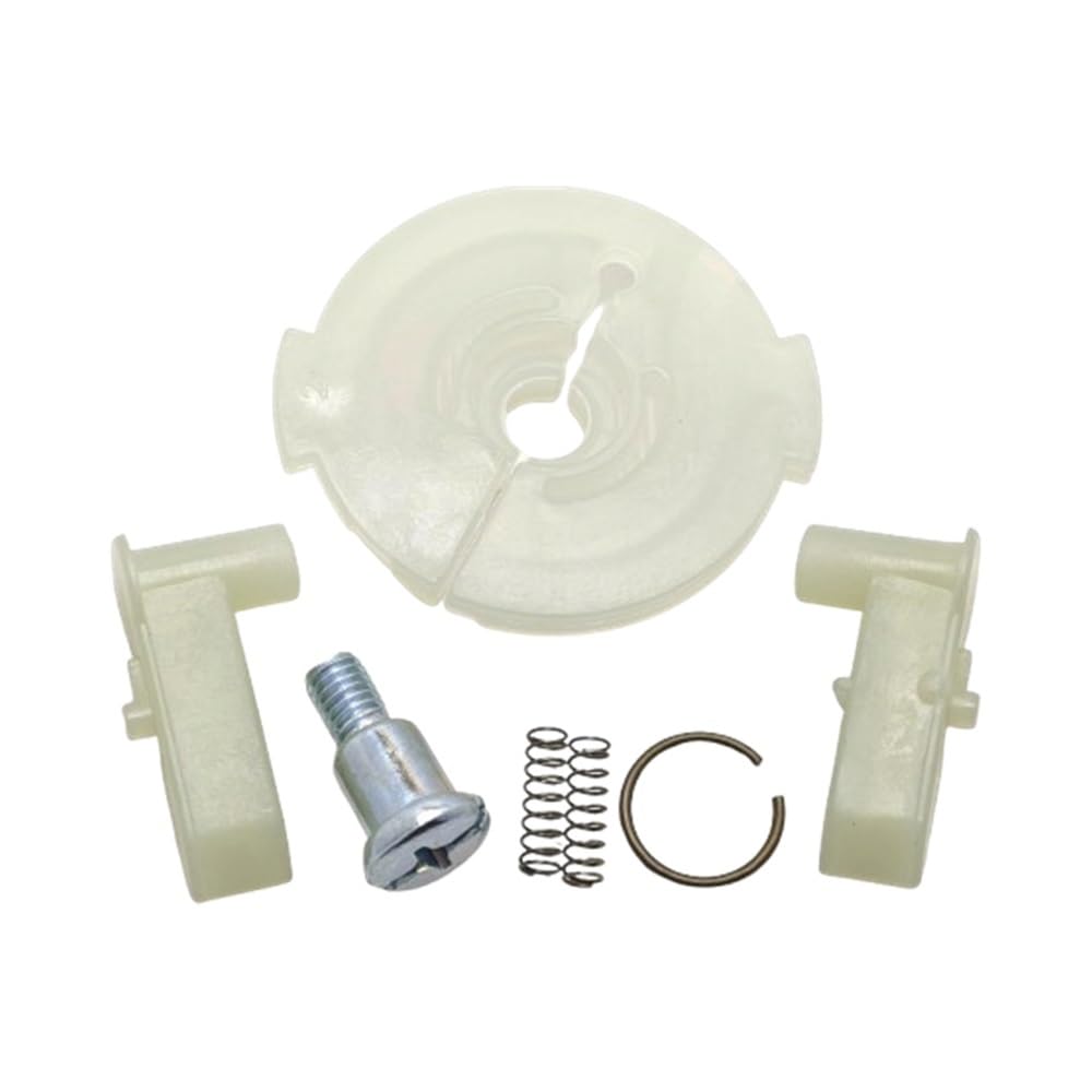 Juego de 2 Unidades de Kit de Retorno de fricción con guía de trinquete de Arranque de Retroceso Compatible con Motor de cortacésped GX120 GX160 GX200, Herramienta de Repuesto