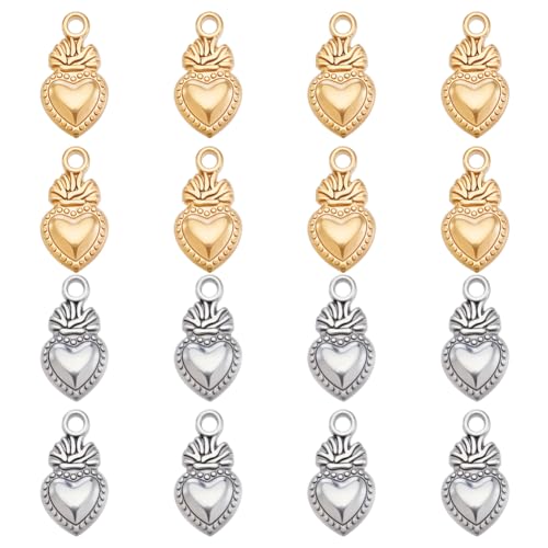 Pendentifs brillants en cœur pour bijoux cadeaux faits main
