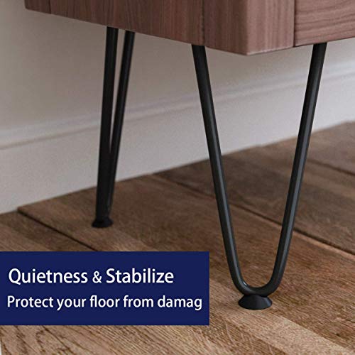 Image of JGS Iron Legs for Table of 4 Hairpin Legs for Furniture Office Metal Desk Legs Heavy Duty Table Legs Industry Work Set Table Height Extender Metal Legs for & Coffee Table (Black 8 Inch)