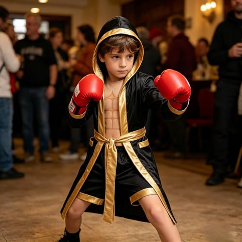Disfraz de Boxeador Sumo Niños 4 Piezas Cosplay miniatura 7