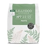 LILLYDOO green Baby Windeln Pants - Größe 7 (15+ kg), 17 Höschenwindeln, Sicherer Auslaufschutz - Hautfreundlich, Chlorfrei & Ohne Lotionen für empfindliche Haut, Dermatologisch getestet
