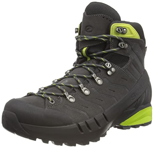 Scarpa Mens Cyclone S GTX High Rise Hiking Boots Shark Lime Gore tex TAI Shell Trek 8 UK