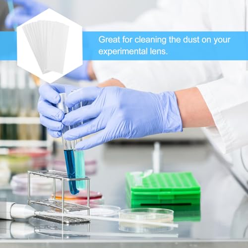 Image of Chromatography Paper Strip: 500 Sheets Experiments Filter Paper Absorbent Laboratory Cleaning Sheets for Chemistry Laboratory Classroom Pigment Separation and Experiments