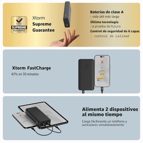 Batería para Portátil Xtorm XG2201 de larga duración con celdas de litio eficientes 5
