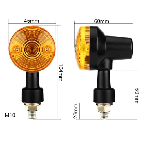 Luces intermitentes para motocicleta modificada lámpara de señal de alta resistencia 4