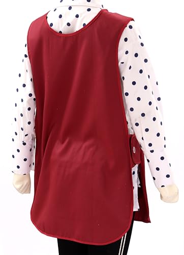 LINEN CLOSET® Womens Tabards with Pockets for Men Ladies Cleaning Catering Chef Kitchen Aprons Unisex Hygea Tabard Apron Work Tabards - Image 4