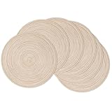 Photo Gallery shacos set di 6 tovaglietta rotonda cotone tovaglietta lavabile grande tovagliette intrecciate rotonde beige tovaglietta resistenti al calore tovagliette natalizie per partito cucina - 38x38 cm Photo Gallery shacos set di 6 tovaglietta rotonda cotone tovaglietta lavabile grande tovagliette intrecciate rotonde beige tovaglietta resistenti al calore tovagliette natalizie per partito cucina - 38x38 cm