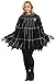 Fun World Women's Spider Web Poncho Plus Size Costume, Multi, Standard