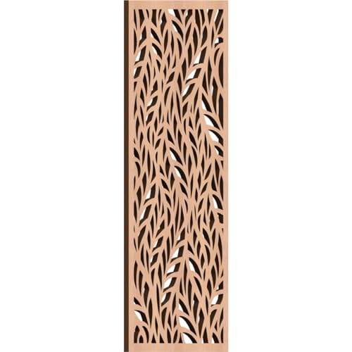 Image of Ortonville Decorative Pierced Fretwork Wood Wall Panels, 9 3 /8 inchW x 24 3 /8 inchH x 3 /8 inchT, Alder