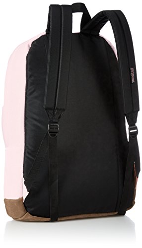 JanSport Right Pack Backpack - School, Travel, Work, or Laptop Bookbag with Leather Bottom, Pink Blush - Image 3