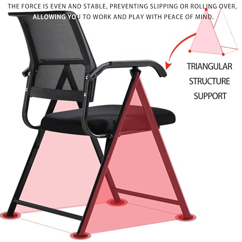 Chaise de bureau pliante pour dos sensible avec maille - 7