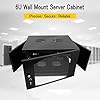 Wall Mount Server Cabinet for Networking Data Home Video WiFi Internet System with 12 inch Install Depth (6U 450mm deep)