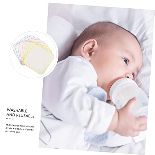 Sosoport 9pcs Bibs Cotton Muslin Burp Cloths Soft Absorbent Non-Shrink for Girls Boys3