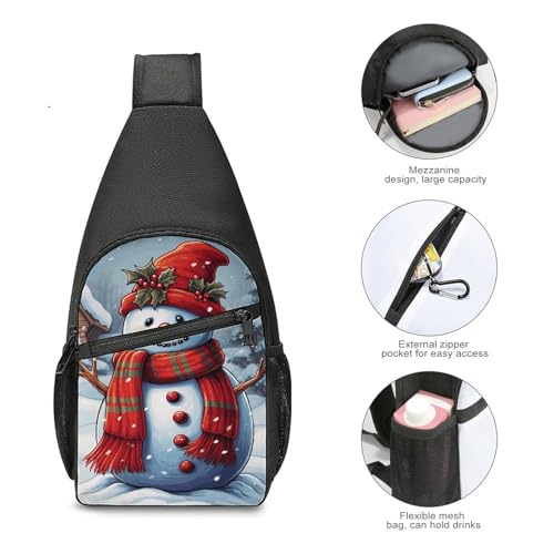 Bolso tipo sling liviano Red Snowman para hombro miniatura 5