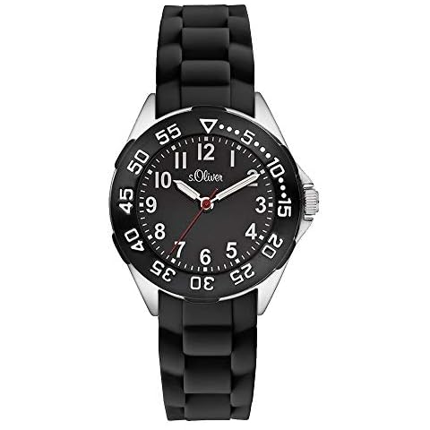 s.Oliver Jungen-Armbanduhr Analog Quarz Silikon SO-2526-PQ Cover