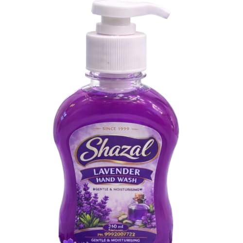 SHAZAL CHEMICALS AND TRADER Lavender Hand Wash | Liquid Hand Soap with Lavender Fragrance | Pump Bottle | 250 ml pack of 4