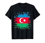 Aserbaidschan Flagge Aserbaidschanische Flagge T-Shirt