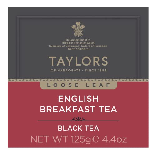 Image of Taylors of Harrogate English Breakfast Loose Leaf, 4.41 oz (Pack of 6)