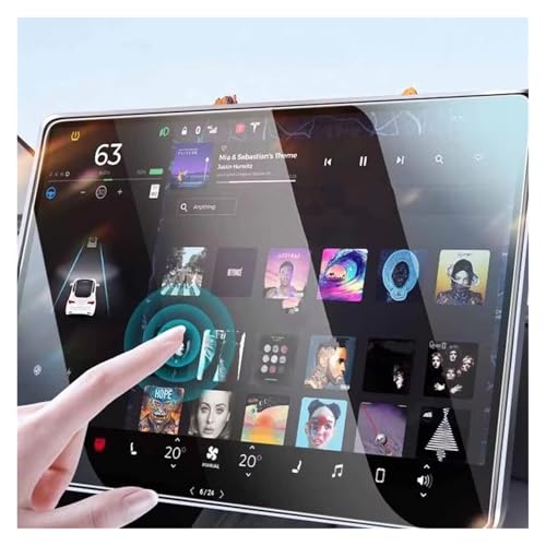 Verre trempé HD anti-rayures pour navigateur et écran tactile de Tesla Model 3 et Y 2025