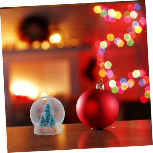 Bola de nieve para manualidades de plástico transparente con tapa de rosca de 150 ml VILLCASE 6
