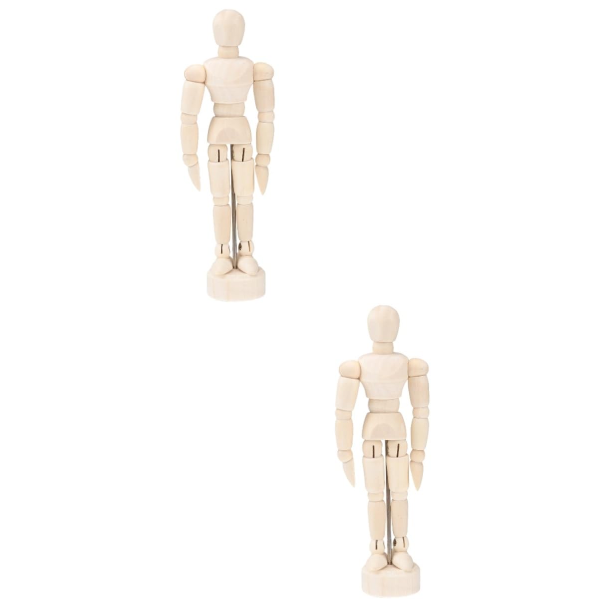 SEWACC 6 Pcs Action Figures Artist Manikin Body Sketching Model Figure Hand Mannequin Wood Mannequin Human Drawing Figure Model Manikin Artist Jacks Mannequin Decorate Window Wooden