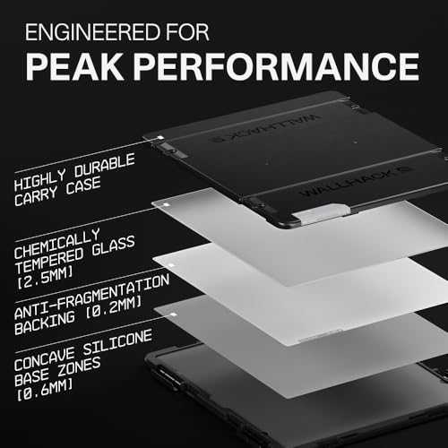 Image of WALLHACK SP-005 White Gaming Mouse Pad Speed Control Balance Large Size E-Sports Smooth Low Friction Tempered Glass Ultra Thin Durable Anti-Slip Carrying Carrying Case Maintenance Kit SkyPAD