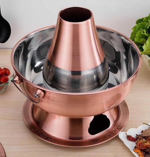 Olla Tradicional de Carbón para Hot Pot 32cm Oro miniatura 2