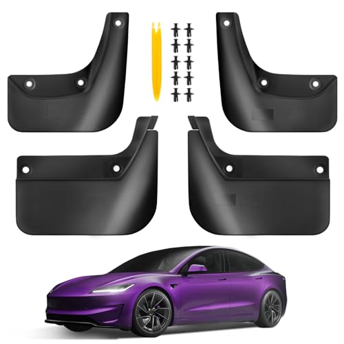 TSLDRV 2025 Upgrade Mud Flaps for Tesla Model 3 Highland ...