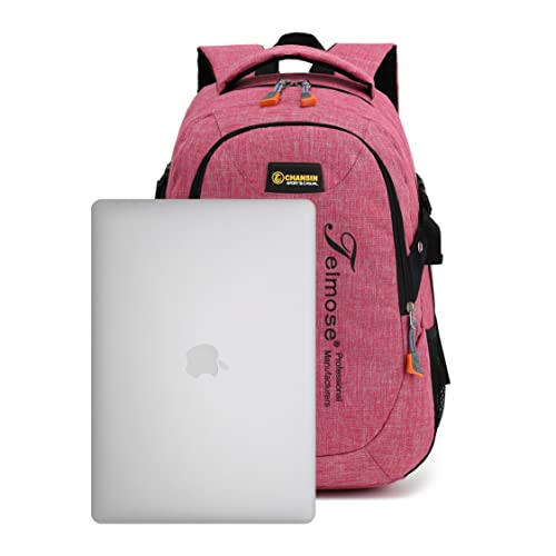 TEIMOSE Y6086# Buen material de lino Bolsa de 15.6inch Bolsa de mochila Bolsa de al aire libre Alpinismo (PINK) Cover