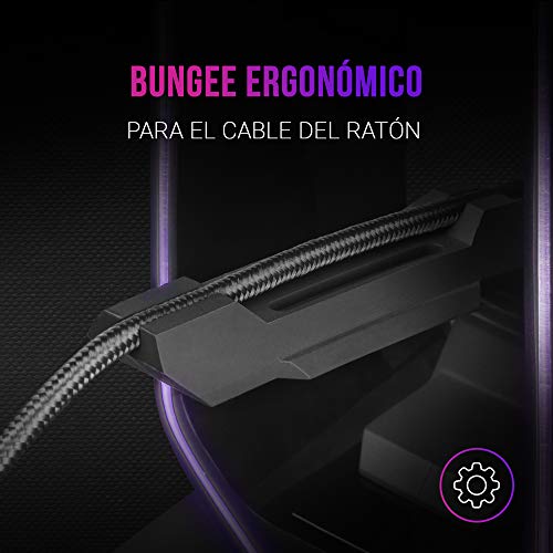Mars-Gaming-MHHPRO-Soporte-Cascos-Gaming-con-HUB-2xUSB-y-Bungee-Raton-Negro