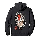 Geisha Hoodie girl mask skull of death Traditional Japan