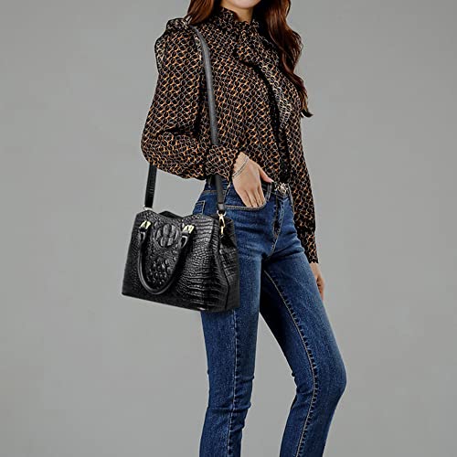 Bolso Satchel de Cuero con Asa y Correa para Mujer miniatura 2