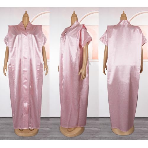Image of HD African Print Dress for Woman Embroidery Pattern Maxi Dress