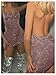 SweatyRocks Women's Glitter Backless Mini Dress Spaghetti Strap Bodycon Cocktail Party Dresses Pink X-Small