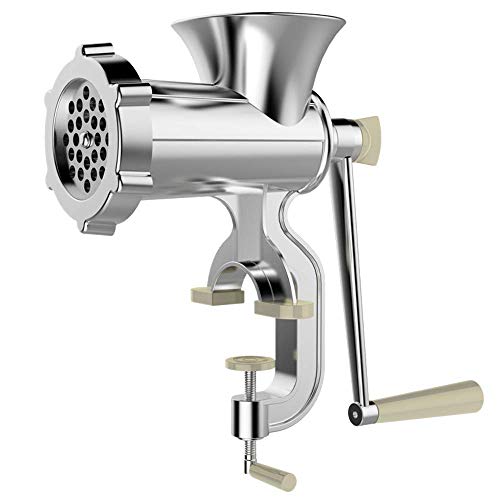 Manueller Fleischwolf, Edelstahl-Fleischwolf und Wurstpuffer können mit 3 Klistierröhrchen Kochgeräte ohne Stromversorgung problemlos bedienen