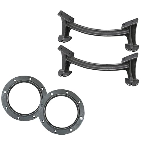 Comfort Gear Double Barrel Camp Stove Kit – Converts Single to Double Barrel Stove – Cast Iron, Easy Install, Adds Heat Transfer Area, Legs & Collars Included, 2-Year Warranty